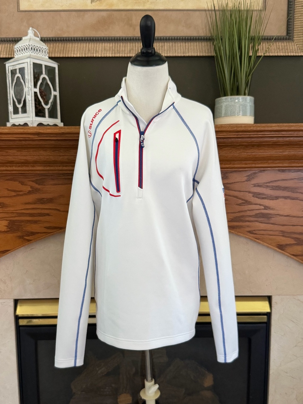 Sunice Allendale SuperliteFX Stretch Thermal Half-Zip Pullover Size‎ Small NWOT